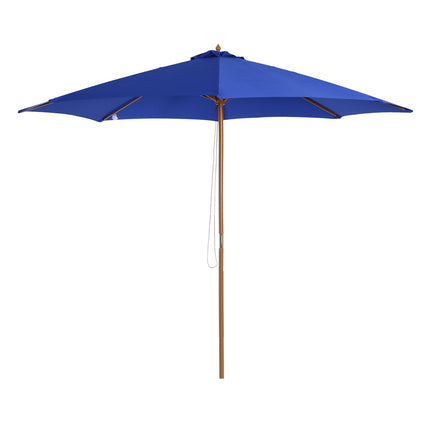 Ampelschirm 300 cm, Bambus, Blau