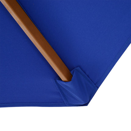 Ampelschirm 300 cm, Bambus, Blau