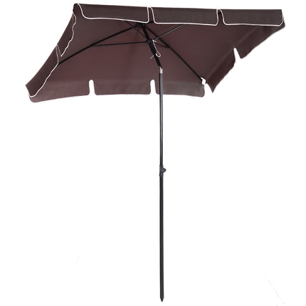 Garten-Sonnenschirm, UV-Schutz, Kaffee/Schwarz
