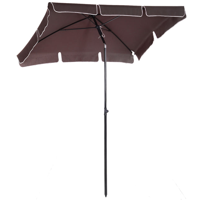 Garten-Sonnenschirm, UV-Schutz, Kaffee/Schwarz