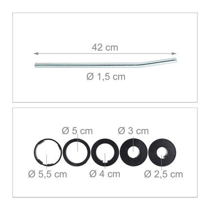 Sonnenschirm-Bodenanker, 2er-Set für Garten & Camping