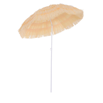 Hawaiian Beach Umbrella - 160cm, Beige, Different colors