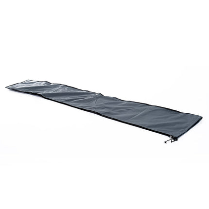 Weatherproof parasol cover with straps, zip, grey, 178x25/35cm
