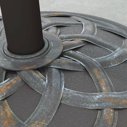 Umbrella stand with wheels, adjustable, 25 kg, bronze