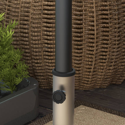 Sonnenschirmständer aus Granit mit Rollen, 38,5 kg, passend für Ø 32-48 mm