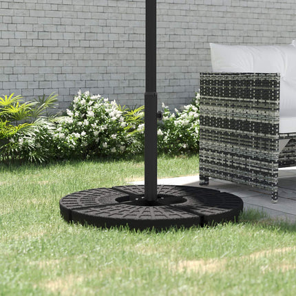 Sonnenschirmständer, Schwarz – 4 kg, Passend für Stangen Ø38–48 mm