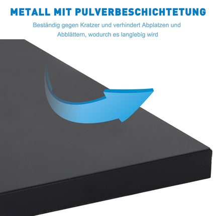 Sonnenschirmständer aus schwarzem Metall – Passend für Schirme mit Ø35/38/48 mm