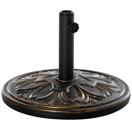 Antiker Bronze-Schirmständer, 13 kg, passend für Stangen von Ø35-48mm