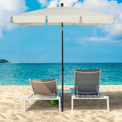 Sonnenschirm mit UV-Schutz, zusammenklappbar, für Balkon und Strand