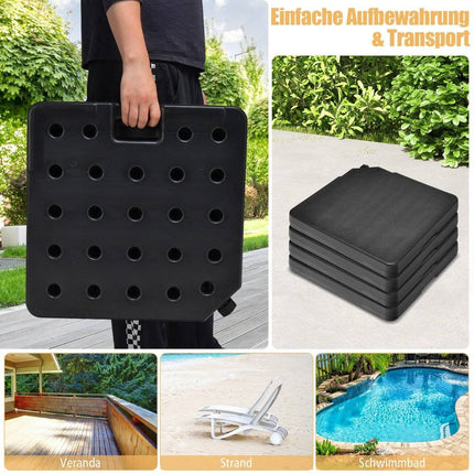 Sonnenschirmständer 52 Liter / 78 kg Befüllbar mit Wasser oder Sand Sonnenschirmständer