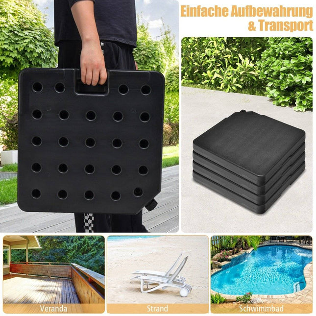 Sonnenschirmständer 52 Liter / 78 kg Befüllbar mit Wasser oder Sand Sonnenschirmständer