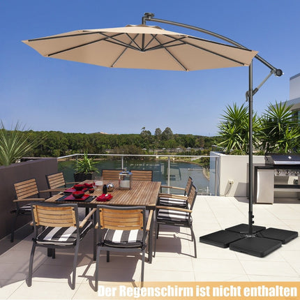 Sonnenschirmständer 52 Liter / 78 kg Befüllbar mit Wasser oder Sand Sonnenschirmständer