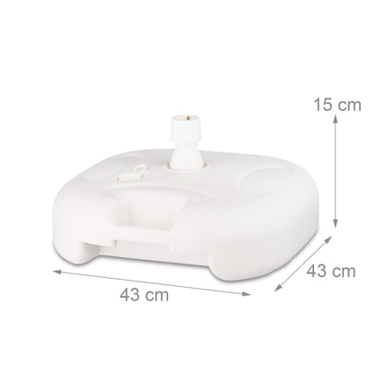 Pied de parasol en plastique