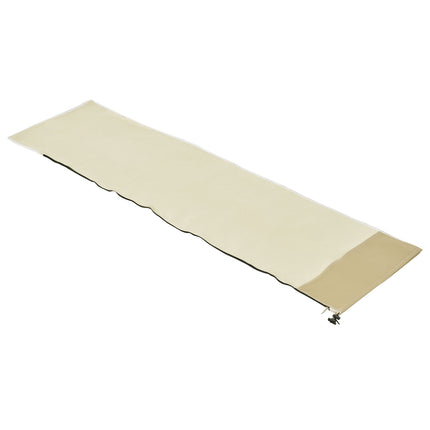 Sonnenschirmhülle mit Reißverschluss, strapazierfähiges Oxford-Gewebe, Beige/Kaffee