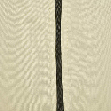 Sonnenschirmhülle mit Reißverschluss, strapazierfähiges Oxford-Gewebe, Beige/Kaffee