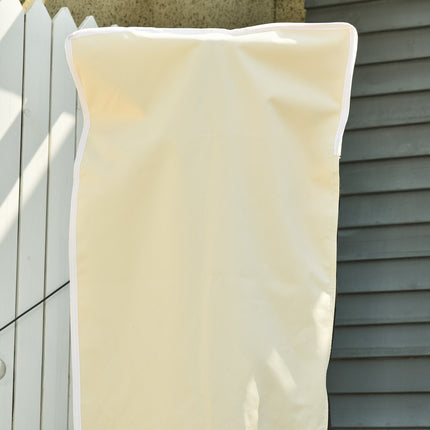 Sonnenschirmhülle mit Reißverschluss, strapazierfähiges Oxford-Gewebe, Beige/Kaffee
