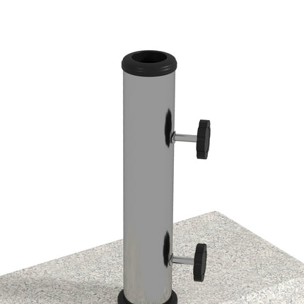 Halbrunder Sonnenschirmständer, Granit, 25 kg, für Stöcke von 32-48 mm