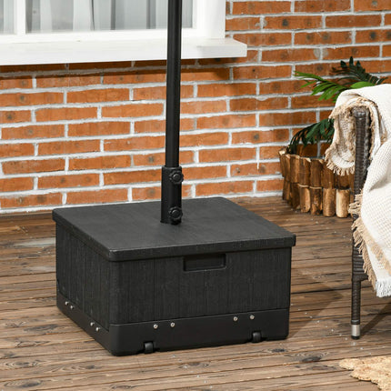 Sonnenschirmfuß, 3-in-1-Tisch mit Rollen, passend für 38/48mm Stangen