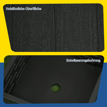 Sonnenschirmfuß, 3-in-1-Tisch mit Rollen, passend für 38/48mm Stangen