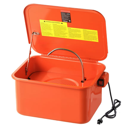 Parts Washer, 19L Tank, Electric Pump, Steel Cleaner