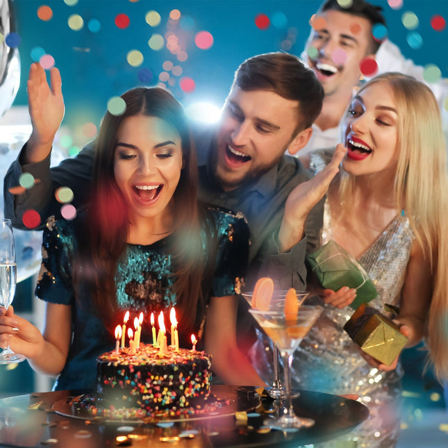 Partypopper, 12er-Pack, 40 cm, buntes Konfetti