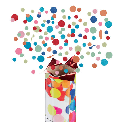 Partypopper, 12er-Pack, 40 cm, buntes Konfetti