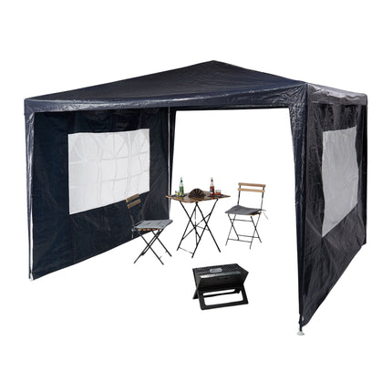 Party tent 3x3 m 2 walls