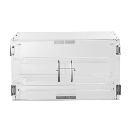 Pastry Display Case, 2-Tier Acrylic, Rear Door, 52.6cm