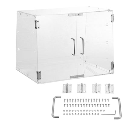 Pastry Display Case, 3-Tier Acrylic, Rear Door 52.6cm