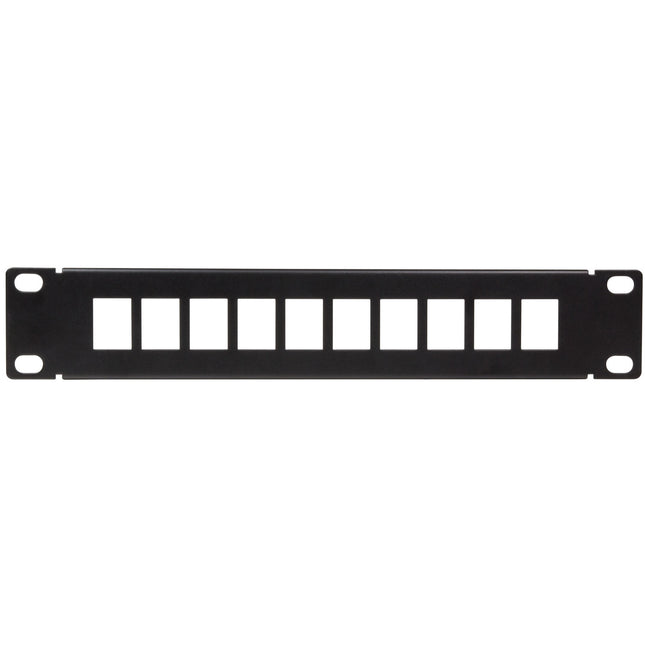 Patchpanel für 10 Keystone-Buchsen für 10" Rack U1 Schwarz