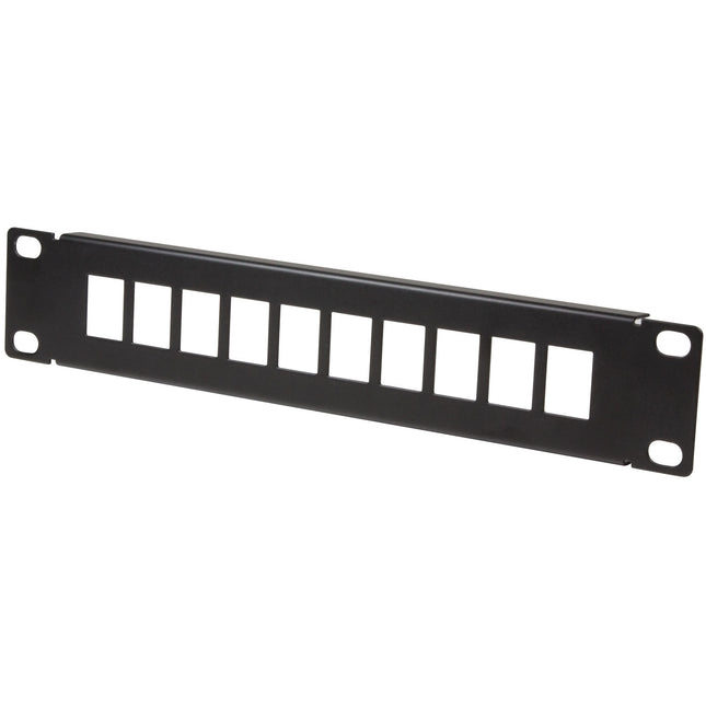 Patchpanel für 10 Keystone-Buchsen für 10" Rack U1 Schwarz