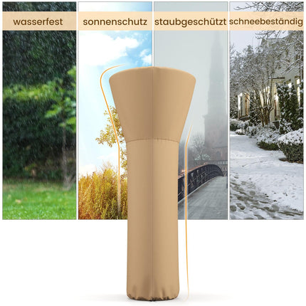 Terrassenheizstrahler-Abdeckung, wetterfestes Oxford-Gewebe, Beige