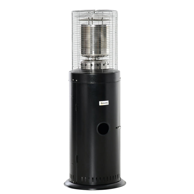 Patio heater, stainless steel, portable with safety switch