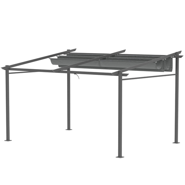 Aluminum Pergola 4x3m, Adjustable roof, UV protection