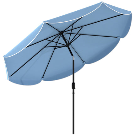 Sonnenschirm, 265 cm, neigbar, blau