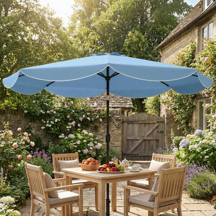 Sonnenschirm, 265 cm, neigbar, blau