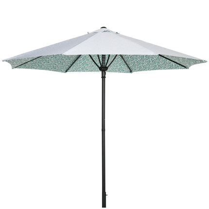 Großer grüner Sonnenschirm mit Metallstange - Ø292 cm