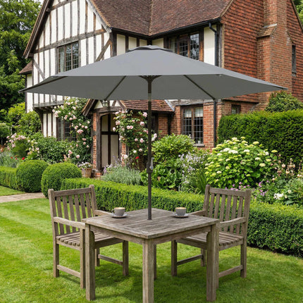 Patio Umbrella 2.95m with Tilt, UPF30+ Polyester