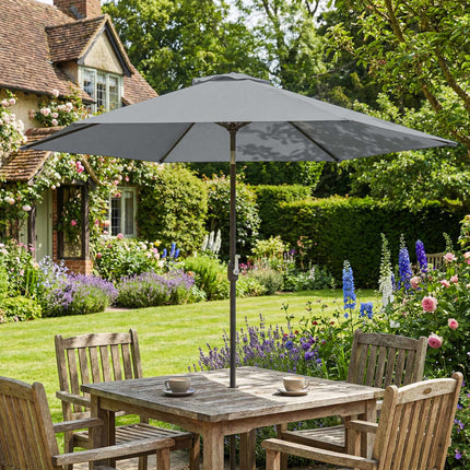 Patio Umbrella 2.95m with Tilt, UPF30+ Polyester