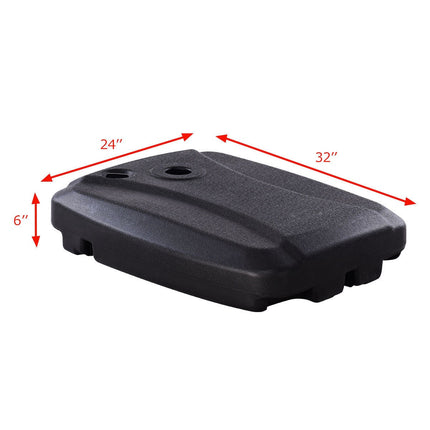 Sonnenschirmständer, 60L Wasser-Sand-Befüllung, Rollbar