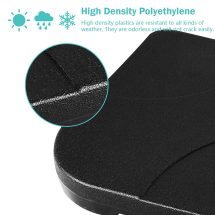 Sonnenschirmständer, befüllbar mit Wasser oder Sand, HDPE Schwarz