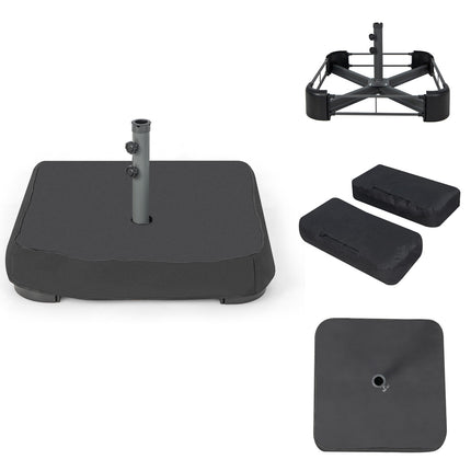 Patio Umbrella Base Stand, 90 kg Fill, Fits 48 mm