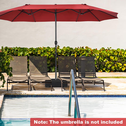 Patio Umbrella Base Stand, 90 kg Fill, Fits 48 mm