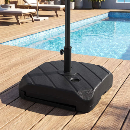 Sonnenschirmständer mit Rollen, 95 kg befüllbar, 3,8–4,8 cm
