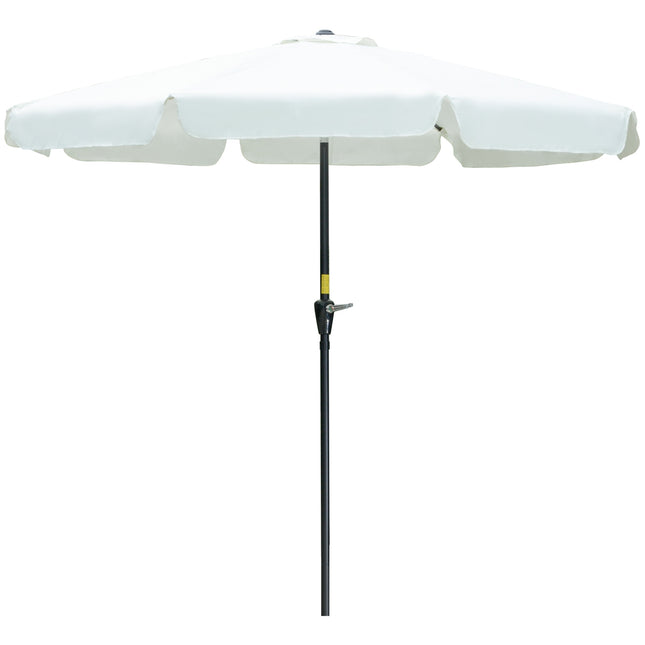 Sonnenschirm, 2,66M, UV 50+ Schutz, 8 Streben, beige