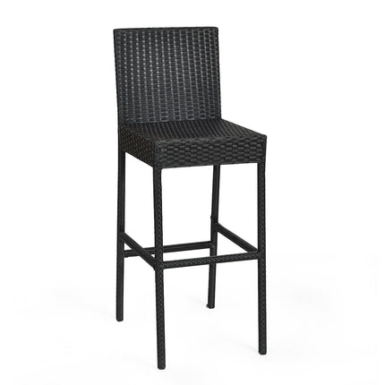 Barhocker-Set für den Außenbereich, 4 Stück, mit Kissen, 76 cm