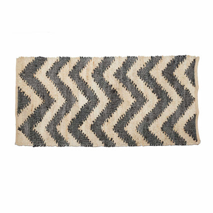 Tapis en jute à motifs 70 x 140 cm
