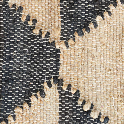 Tapis en jute à motifs 70 x 140 cm