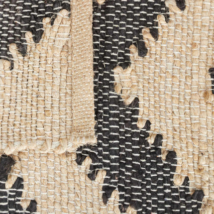 Tapis en jute à motifs 70 x 140 cm
