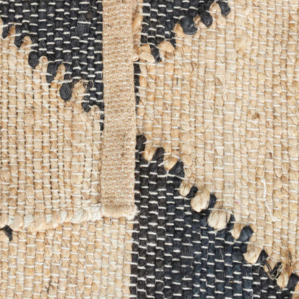 Tapis en jute à motifs 70 x 140 cm